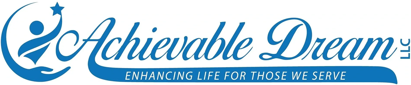 Achievable Dream LLC logo in blue text.